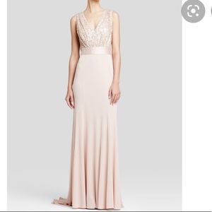 New Vera Wang Pink Sequin Dress Sz 2